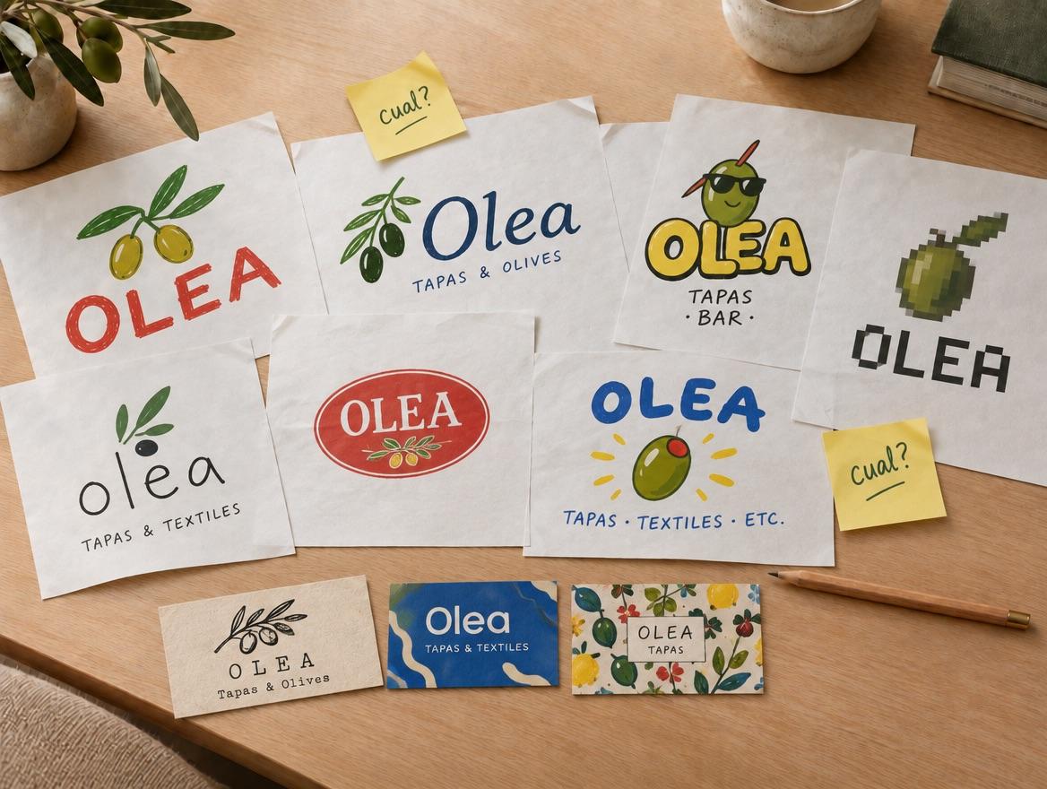 Antes: logo e identidad visual sin sistema de marca